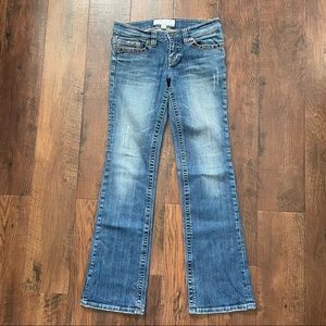MILKY WAY distressed blue jeans, size 7
